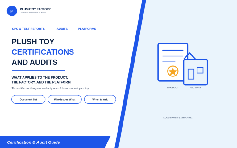 Plush Toy Certifications and Audits: What Applies to the Product, the Factory, and the Platform