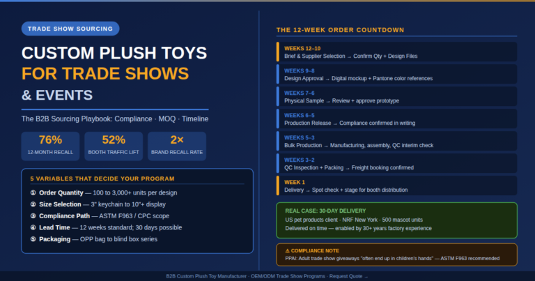 Custom Plush Toys for Trade Shows and Events