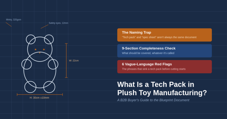 What Is a Tech Pack in Plush Toy Manufacturing?