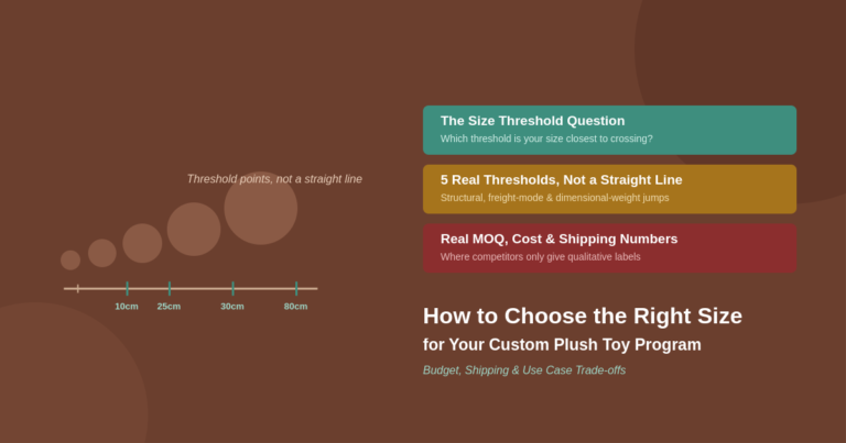 How to Choose the Right Size for Your Custom Plush Toy Program