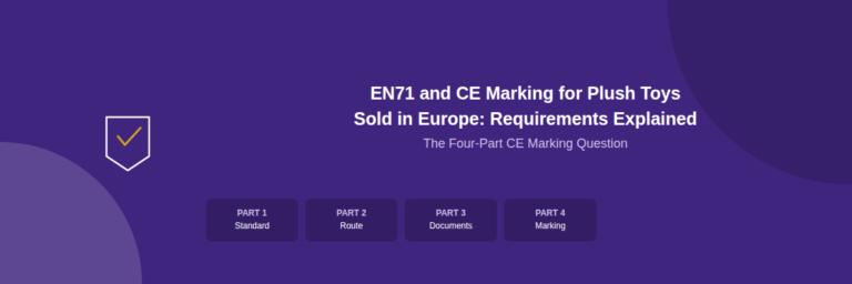 EN71 and CE Marking for Plush Toys Sold in Europe: Requirements Explained