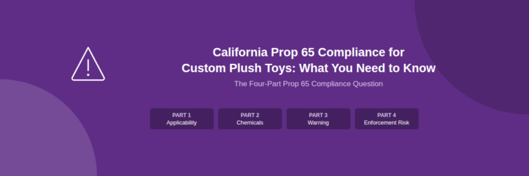 California Prop 65 Compliance for Custom Plush Toys: What You Need to Know