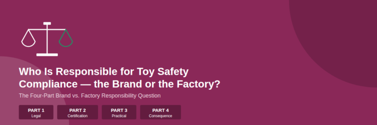 Who Is Responsible for Toy Safety Compliance — the Brand or the Factory?
